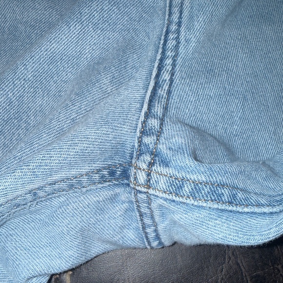 H&M Barrel Jeans Womens 12 Baggy Loose Fit Tapered Leg Denim Pants - Picture 6 of 8